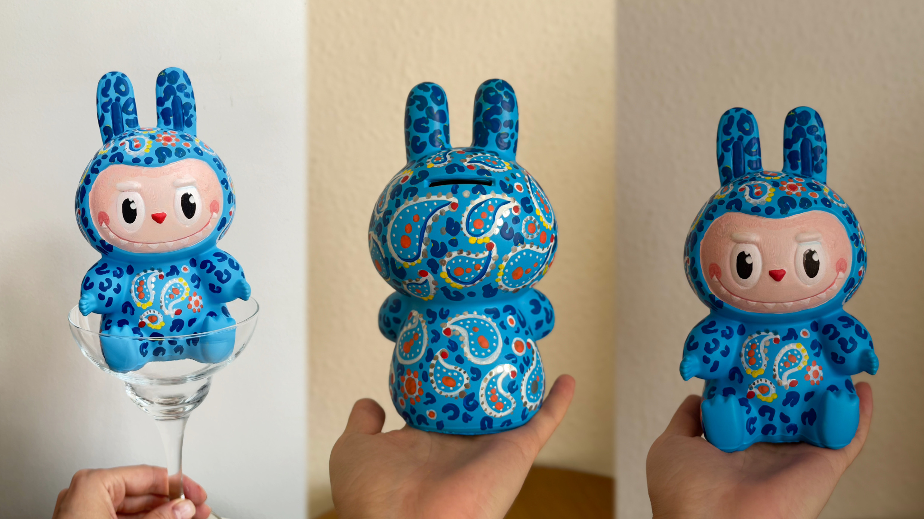 Роспись игрушки Лабубу с видом на Исакий от Артвайбс