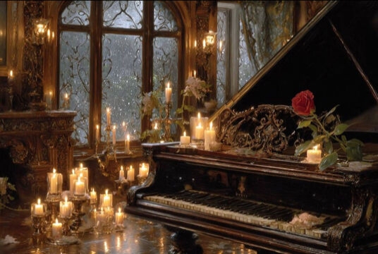 Зимняя сказка при свечах