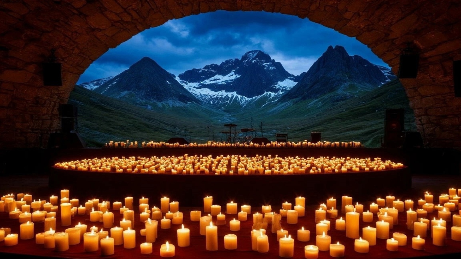 Магия кельтских гор при свечах в Готическом соборе