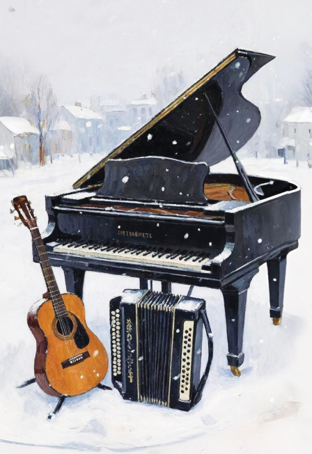 Новогодний музыкальный кввартирник"Пока падает снег..."