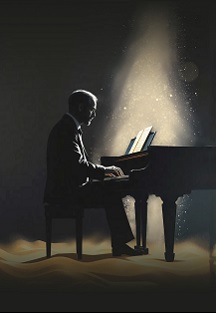 Музыка песка и клавиш.  Шопен. Фортепианные шедевры