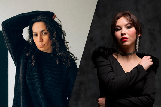 Юлия Дьячковская (вокал) и Анастасия Шпилёва (клавишные)