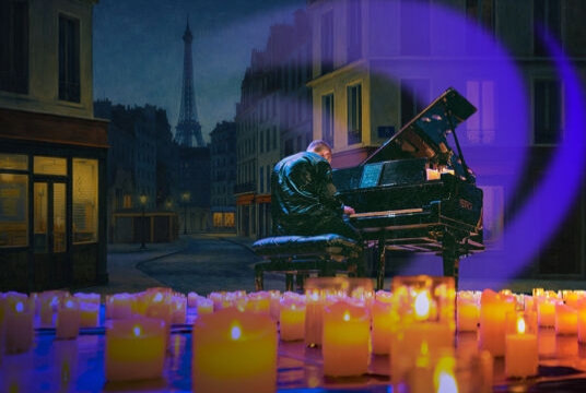 Вечер в Париже при свечах