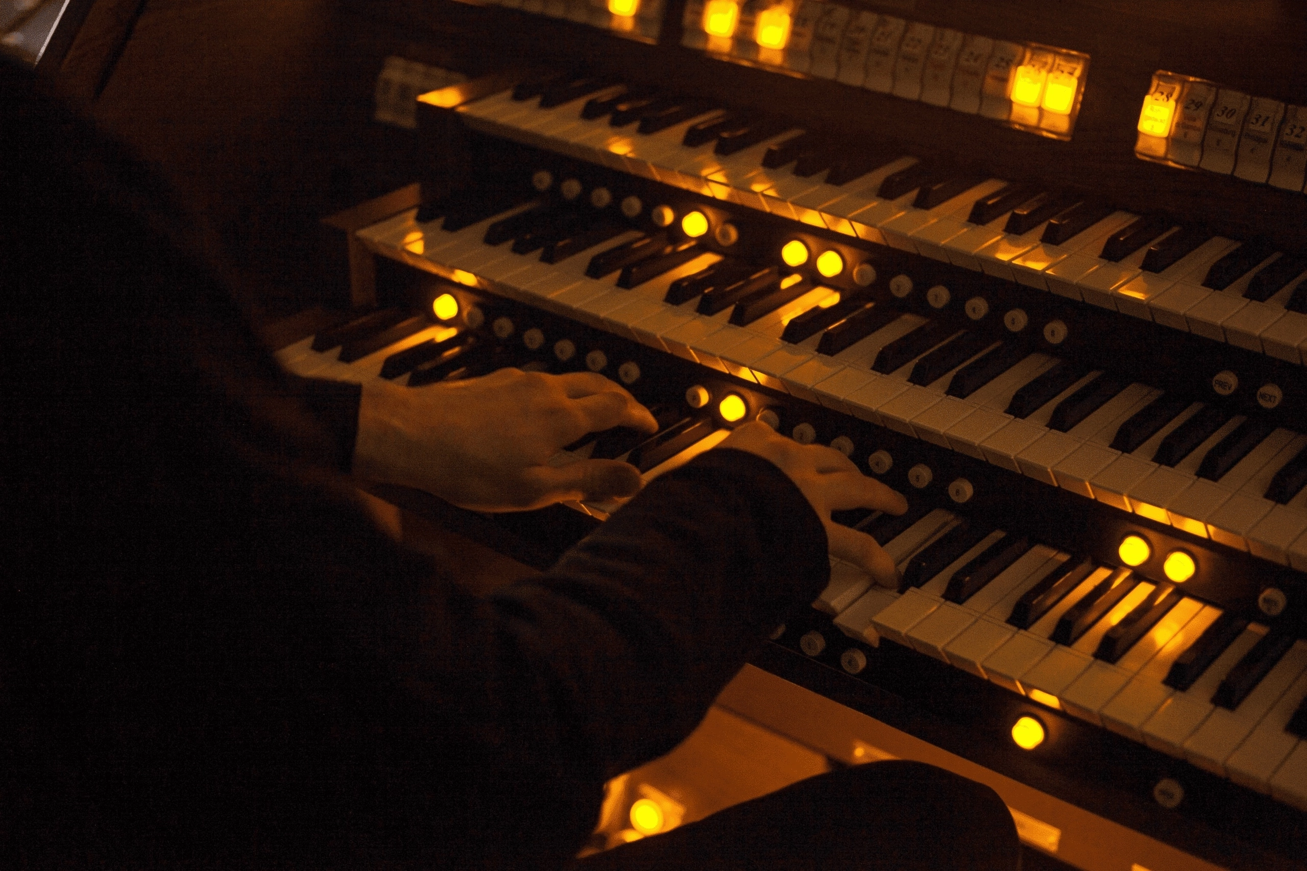 Орган, арфа, голос