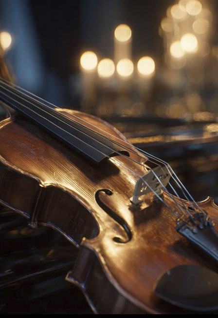 Музыкальная алхимия: скрипка и виолончель при свечах