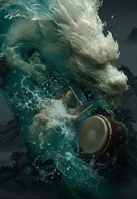 Шоу японских барабанов. "Эхо Водяного Дракона"