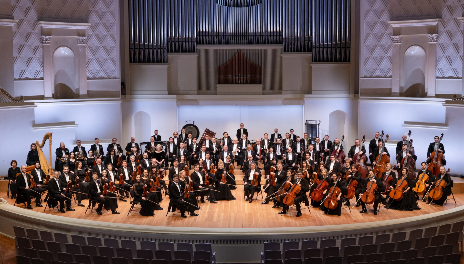 Юрий Симонов и симфонический оркестр Московской филармонии