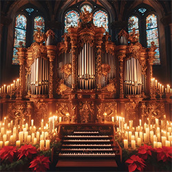 Орган при свечах