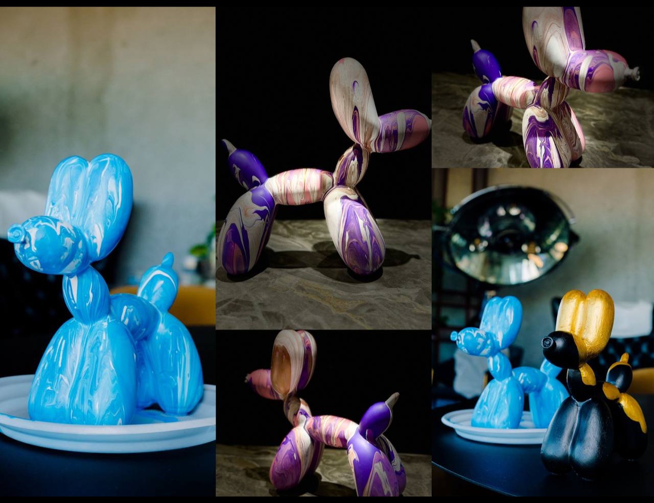Роспись собачки Ballon Dog в ресторане «Большая Кухня»