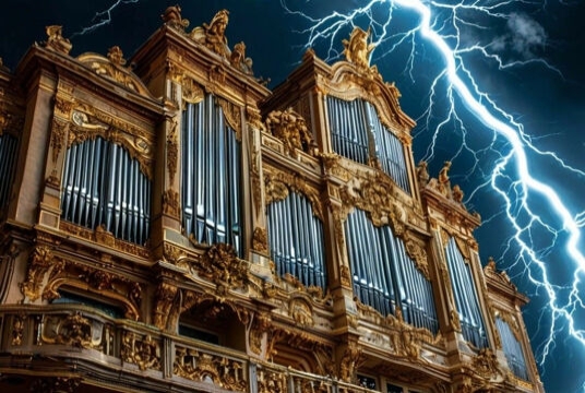 Рок-хиты на органе при свечах