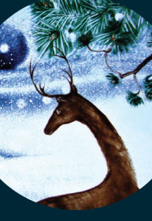 Новогодняя сказка с органом и песочной анимацией «Серебряное копытце»