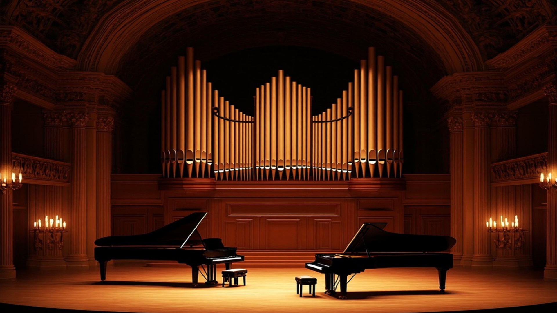 Шоу двух роялей и органа