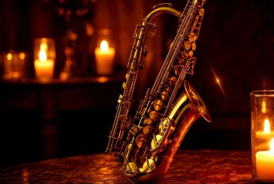 Орган и саксофон при свечах