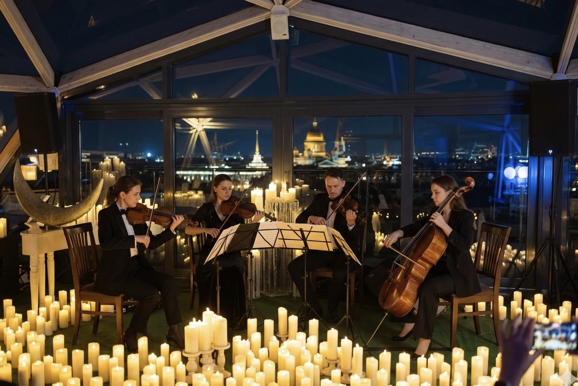 Магия свечей. Людовико Эйнауди. Романтическая неоклассика. На крыше