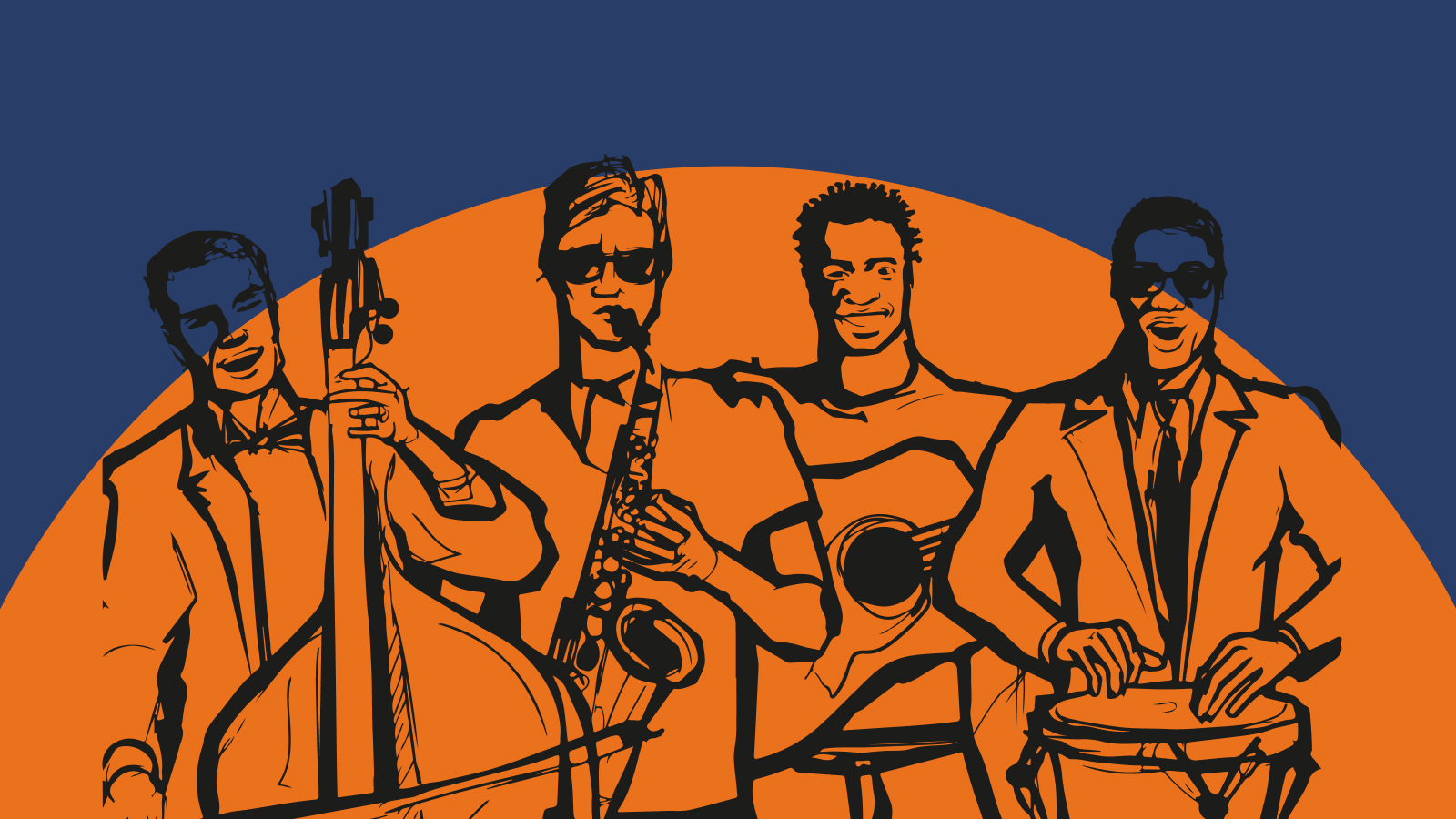 Джазовый ужин при свечах на крыше в ресторане Горизонты