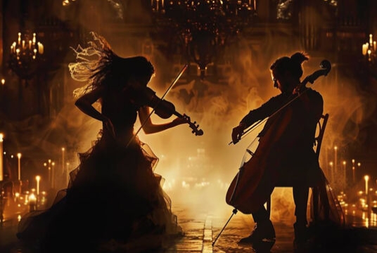 Музыкальная алхимия: скрипка и виолончель при свечах в старинной усадьбе