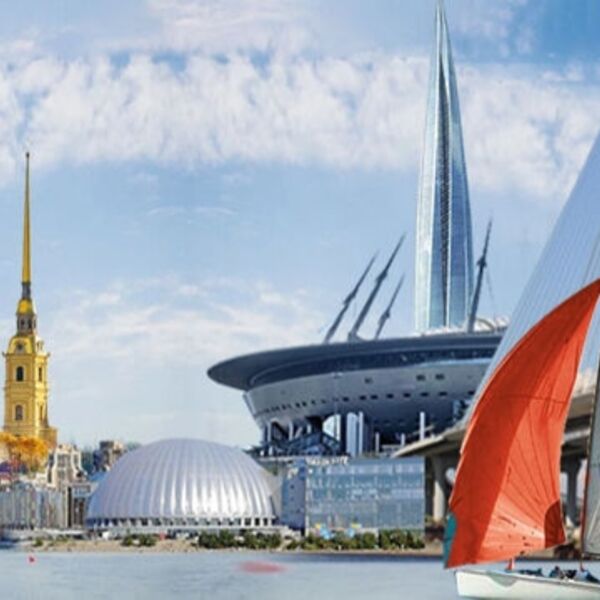 Большое петербургское кольцо – речная прогулка пo Граду на Неве с авторской экскурсией и живой музыкой  в тёплом салоне теплохода