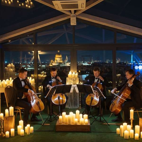 Магия свечей. Рок-хиты на виолончелях в оранжерее