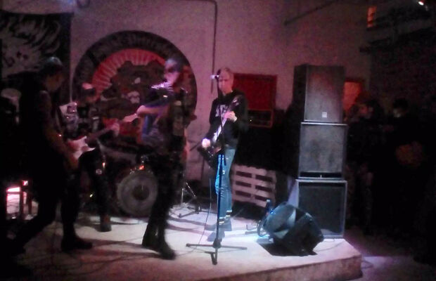 В составе группы Burning Flag (2016-2017)