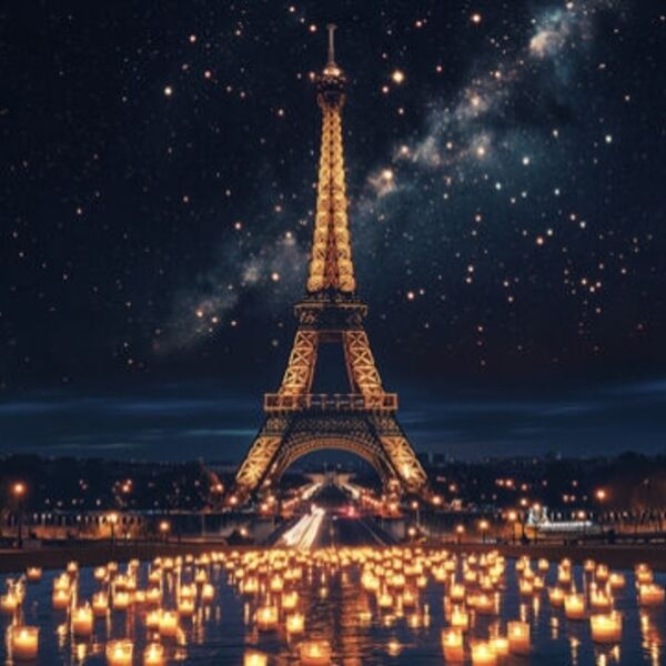 Магия свечей. Night in Paris. Новый год по-французски