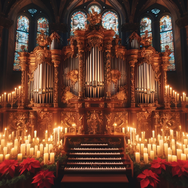 Орган при свечах