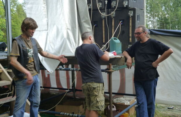 Ночная трость выступление на Всероссийском мото-рок фестивале "Эффект бабочки"