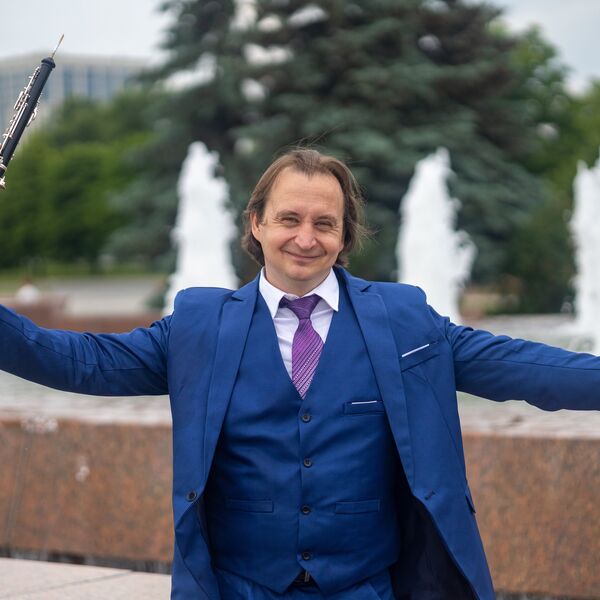 Алексей Балашов и Ольга Зиборова. Красноярский академический симфонический оркестр