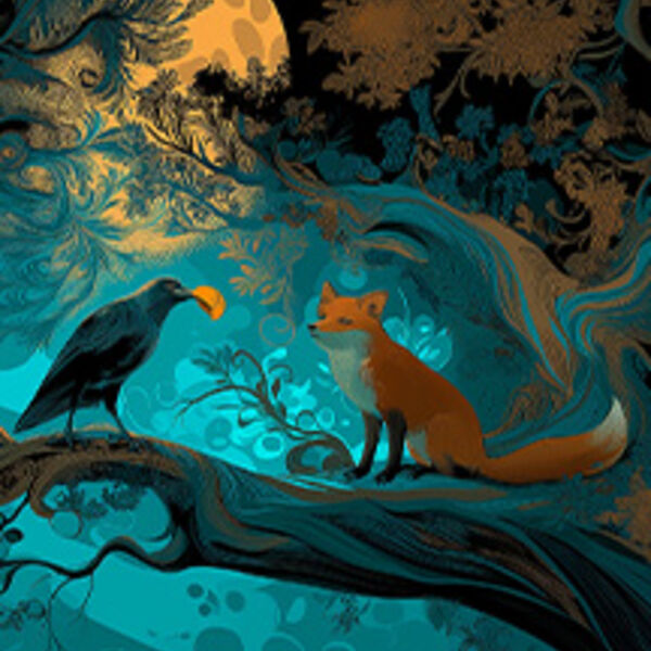 Artfonix. Песочное шоу «Басни Крылова» с живой музыкой и чтецом