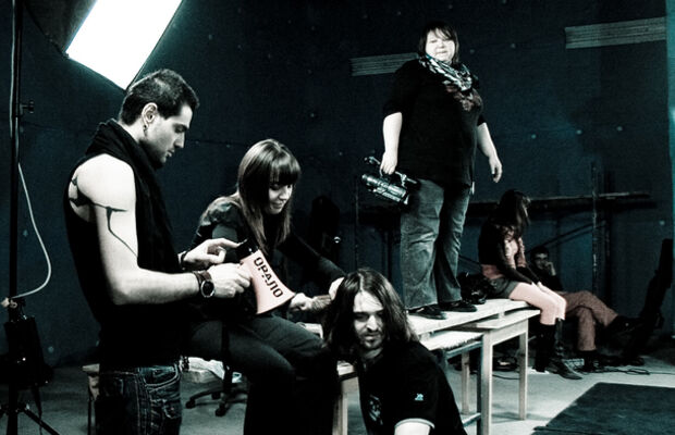 Съемки клипа "Поднимайся" OST к/ф "Черная молния"