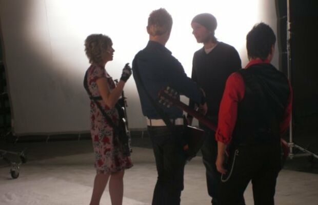 съемки клипа на песню Снежинка