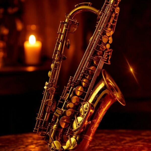 Орган и саксофон при свечах в Готическом соборе
