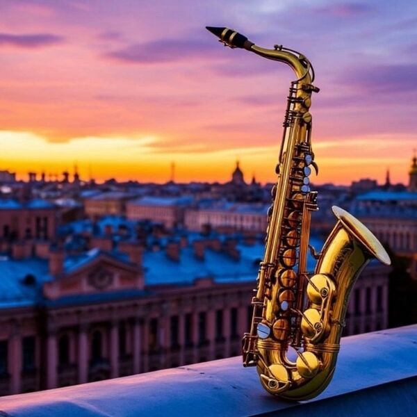 Музыка Голливуда на саксофонах. Концерт на крыше