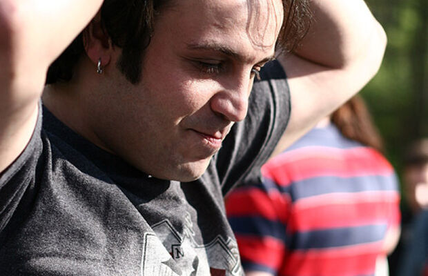 группа АМЕЛИ за сценой.