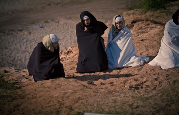 Съемки клипа Песочных Людей и Влади "Выше к небу"