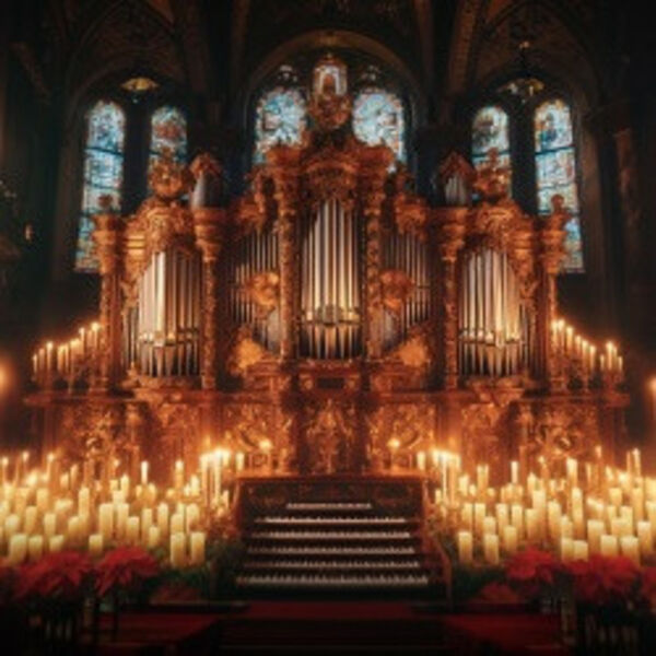Орган при свечах