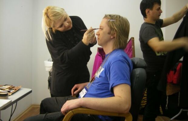 съемки клипа на песню Снежинка