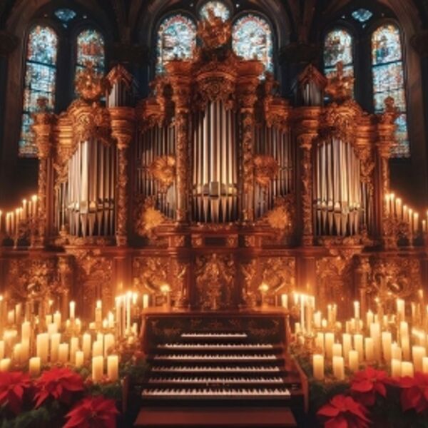 Орган при свечах