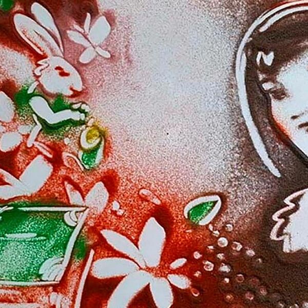 Сказка с органом и песочной анимацией. Алиса в стране чудес