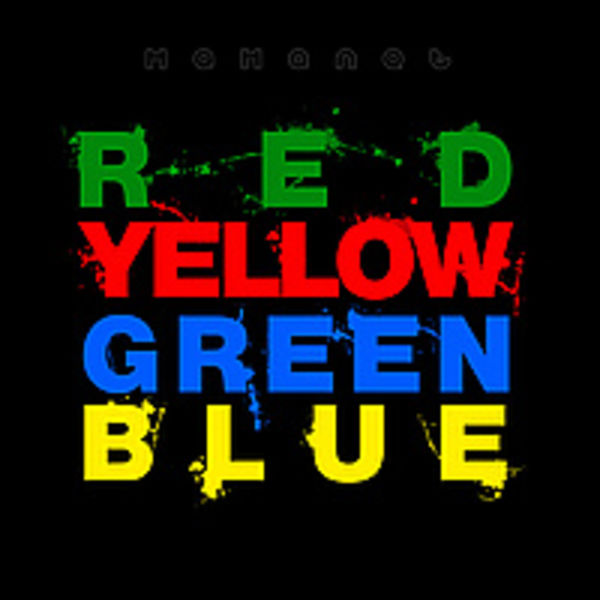 Red,Yellow, Gree, Blue