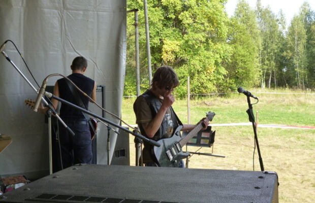 Ночная трость выступление на Всероссийском мото-рок фестивале "Эффект бабочки"